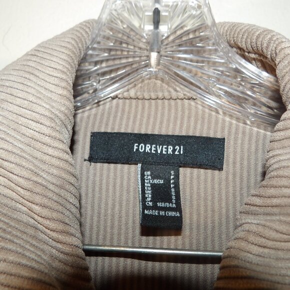 Forever 21 Corduroy Lightweight Shacket Oversized Sz S - Picture 6 of 7